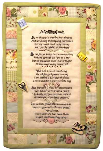 A Quilters poem