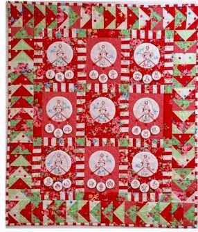 Snowballs - mini advent quilt